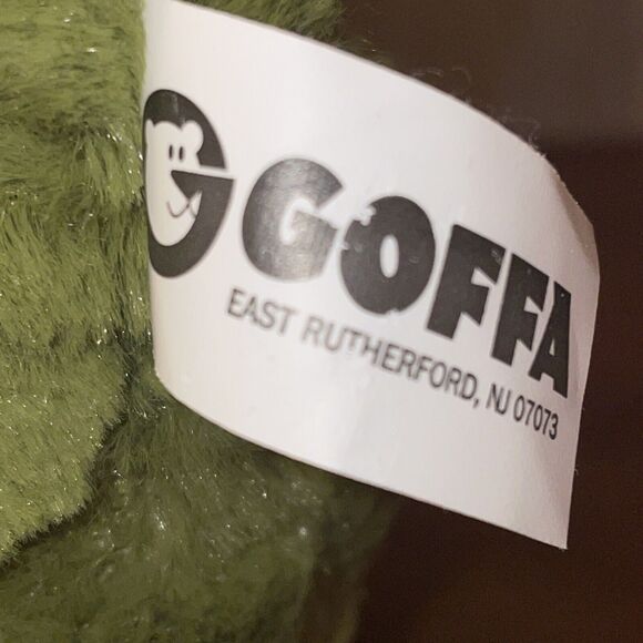 Goffa Dinosaur Plush Stuffed Animal Toy Sitting Triceratops Green - 10.5" Tall - Picture 5 of 13